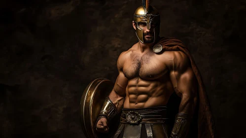 Spartan Warrior in Bronze Armor