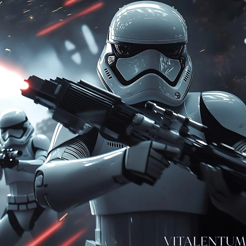 Imperial Soldiers Armed and Ready AI Image