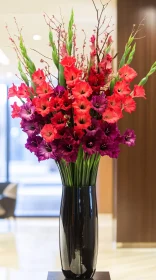 Luxurious Red and Purple Flower Bouquet