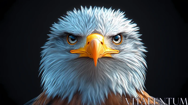 AI ART Regal Eagle Close-Up