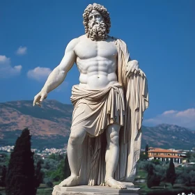 Classical Marble Sculpture of a God