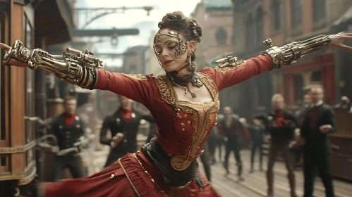 Mechanical Arms Steampunk Fashion