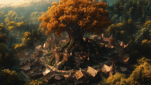 Village Under the Great Tree