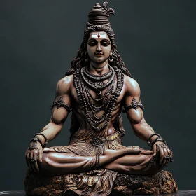 Sculpture of Shiva in Deep Meditation