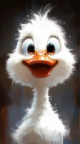 Cute Cartoon Duckling