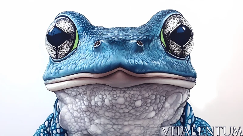 Detailed Amphibian Portrait AI Image