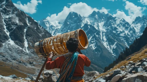 Drummer in the Mountains