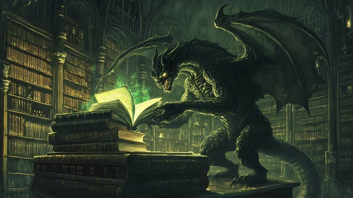 Grimoire Dragon: Studying Magic in the Library