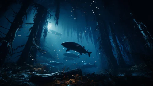 Night Swim: A Fish in Unreal Engine Landscape
