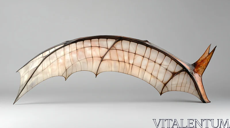 Translucent Wing Design Sculpture AI Image