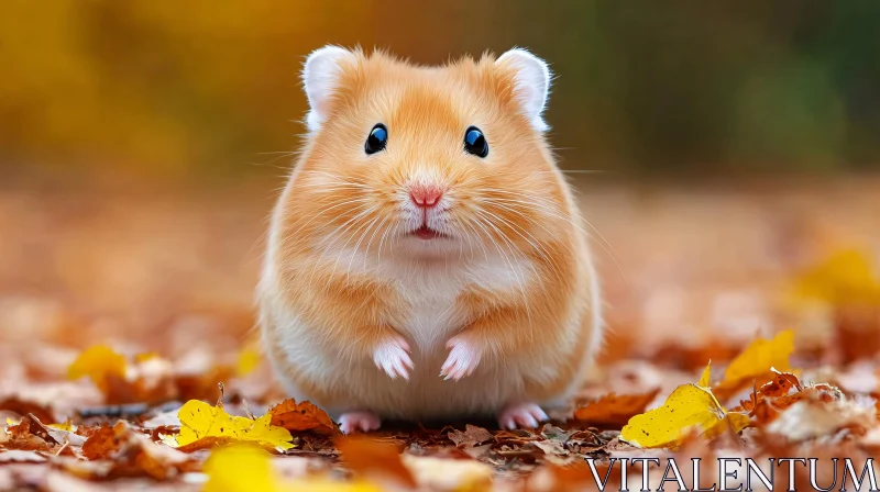 AI ART Cute Hamster with Golden Fur