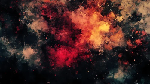 Mystical Nebula in Abstract Art