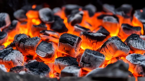 Radiant Heat from Glowing Coals