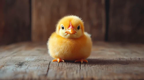 Fluffy Chick Portrait