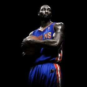 Athlete with Basketball