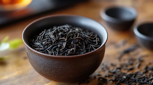 Bowl of Dried Tea Leaves