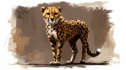 Artistic Representation of a Cheetah