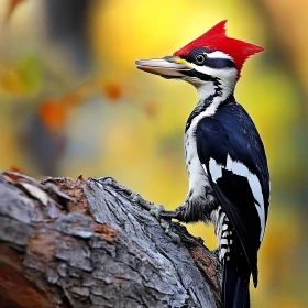 Striking Woodpecker Portrait in Nature