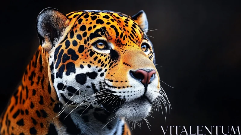 AI ART Close-up of a Jaguar