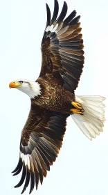 Soaring Eagle with Impressive Wingspan