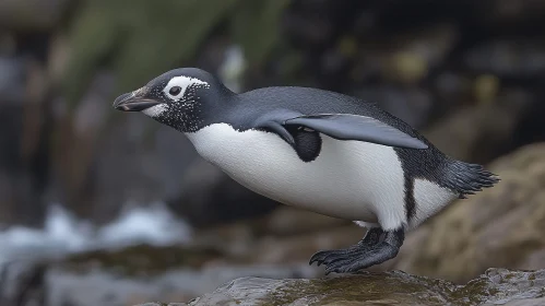 Leaping Penguin Wildlife Photo