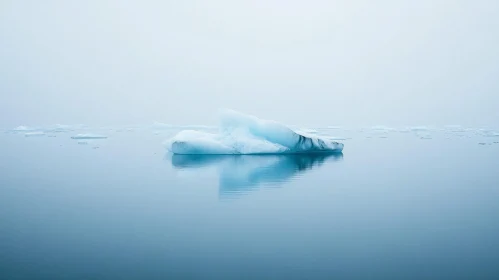 Iceberg on Serene Waters