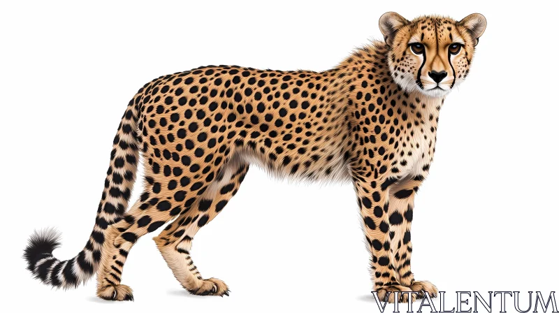 Illustration of a Graceful Cheetah AI Image