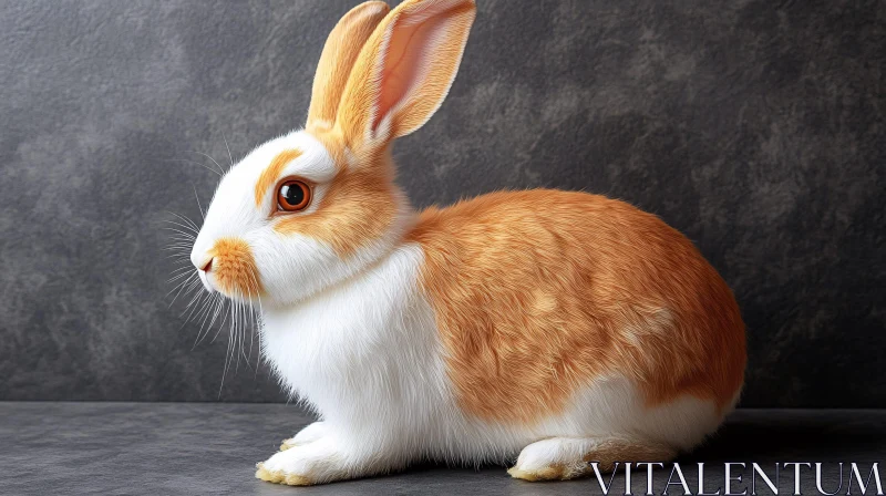 Cute Rabbit Side View AI Image