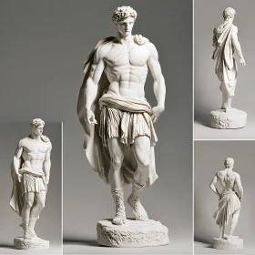 White Marble Male Figure Statue