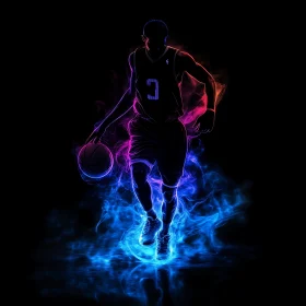 Basketball in Neon