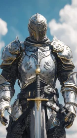 Medieval Knight with Sword