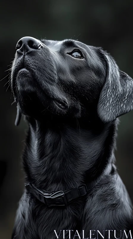 AI ART Contemplative Labrador Image