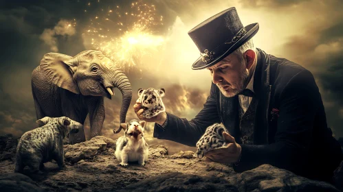 Fantasy Animals by a Magician