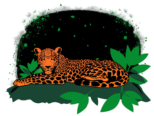 Elegant Leopard T-shirt Design - Nature-Inspired Art POD Design