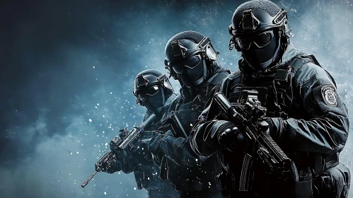 Tactical Squad in Action