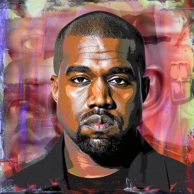 Colorful Kanye West Art