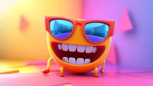 Smiling Emoji with Sunglasses