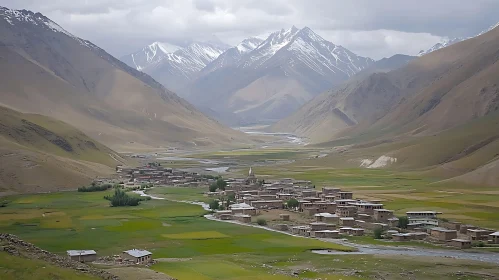 Mountain Village in Valley