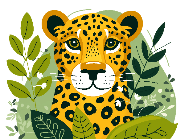 POD Design Leopard in the Jungle