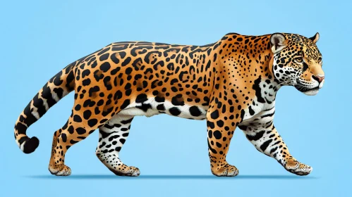 Graceful Jaguar Illustration