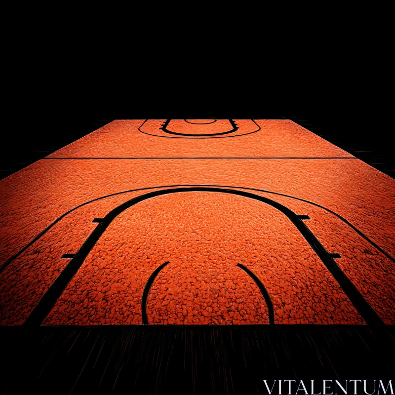 Orange Court AI Image