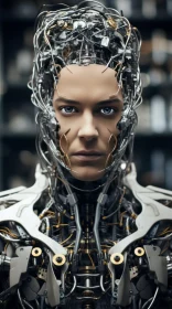 Futuristic Glamour: A Robotic Portrayal of Womanhood