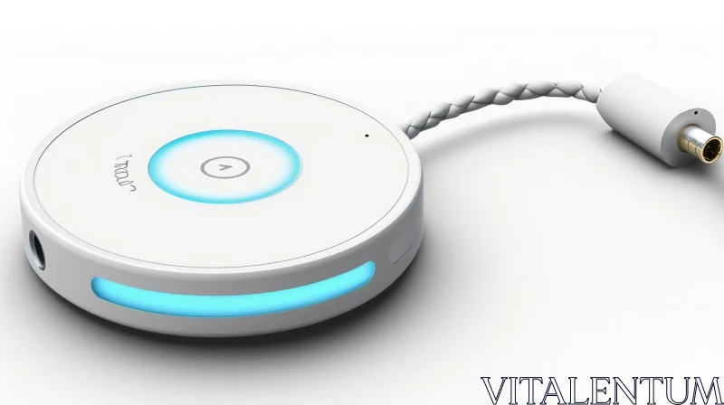 White Portable Device with Lights and Cord | Dynamic Expressive Animations AI Image