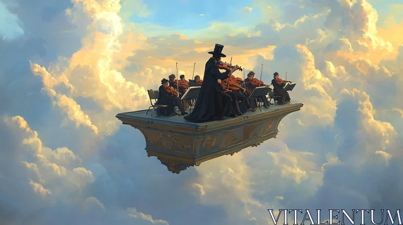 Floating Orchestra Amidst Clouds