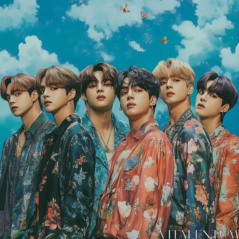 Men in Floral Shirts