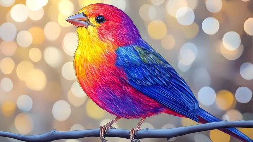 Artistic Bird in Nature