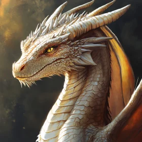 Golden-Eyed Dragon Portrait