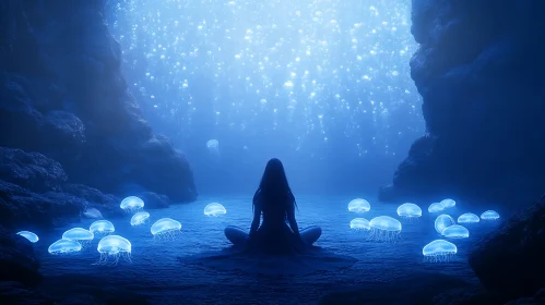 Underwater Meditation with Jellyfish