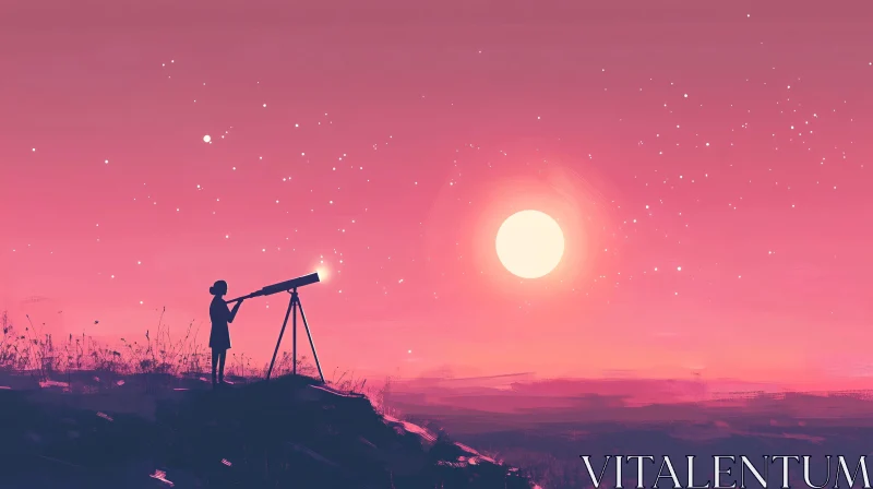 Celestial Dreams: A Pink Sky Vision