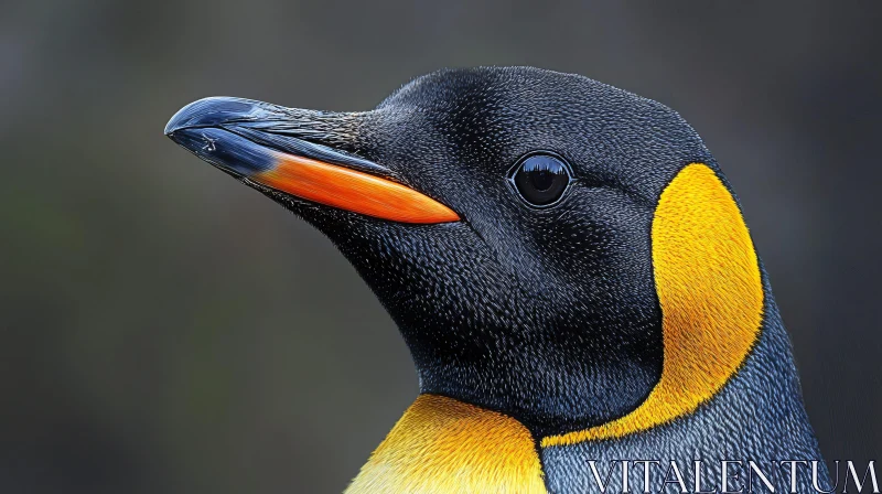 Vibrant Close-Up of a Penguin